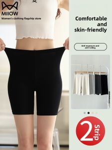 Miiow | Cat Woman Three-Quarter Length Safety Pants Womens Summer Thin High Waist Cotton Spandex Casual High Butt Lifting Shorts