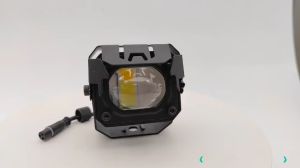 Motorcycle spotlight 12-24V Spot Pods Driving LED Light Bar Fog Amber Offroad ATV SUV Spotlight Flood3inch Square LED Work Light Bar