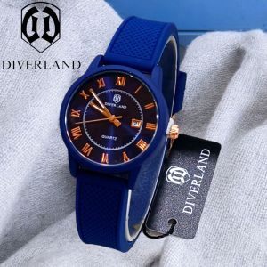 PROMOSI TERMURAH / JAM TANGAN WANITA FASHION KOREA / JAM TANGAN WANITA TAHAN AIR / JAM TANGAN KASUAL WANITA / JAM TANGAN WANITA ORIGINAL / JAM TANGAN DIVERLAND DDL02 TALI RUBBER TANGGAL AKTIF