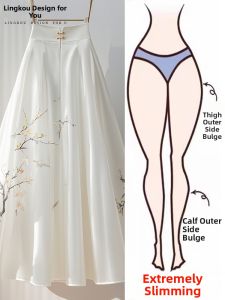 NUMEN BUTTON | New Chinese Style Summer Skirt Half-skirt
