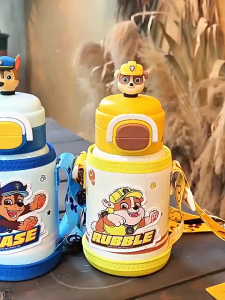 Paw Patrol Childrens Thermos Cup Student School Dedicated Water Cup Portable Large-Capacity Water Bottle Straw Cup 316L