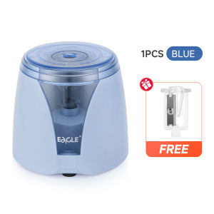 EAGLE Electric Pencil Sharpener 3S Fast Powerful Auto Sharpener Multi-Function for 6-8mm Pencils with Replaceable Blade Safe