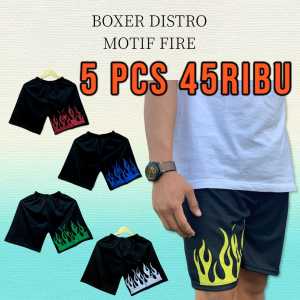 TURUN HARGA PROMO SEMURAH-MURAHNYA !!!! 40RB DAPAT 5 CELANA PENDEK DISTRO BLACK ON FIRE PRIA DEWASA / CELANA SANTAI MOTIF API SIZE S - XXL BAYAR DI TEMPAT COD
