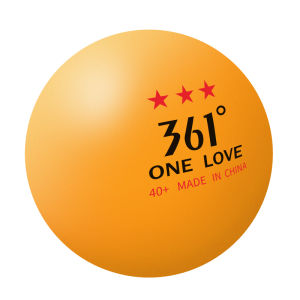 361° | Red 3-Star Competition Training Table Tennis Balls White 40+