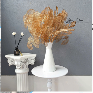 Combo 10 Cành Lá Rẻ Quạt 3 Nhánh 9 Lá dài 65cm cắm điểm trang trí Hoa Lụa LyLy Decor