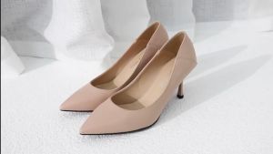 Giày nữ cao gót Rojey Vessi phiên bản mới nhất năm 2023 cao 7cm gót nhọn và mũi nhọn phong cách Pháp Giày Da Nữ Màu Đen Màu Be Giày Cao Gót Cho Nữ Kích Thước Eu - Lazada