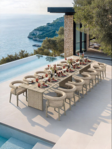 PURPLELEAF | High-end Outdoor Garden Table and Chair Set Aluminum Alloy