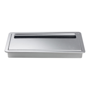Multiple Sizes Office Hardware Matt Rectangle Wire Cable Grommet Aluminum Square Table Desk Grommet