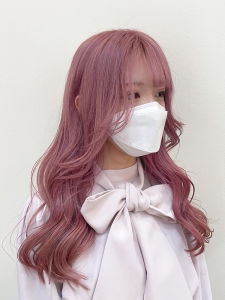 Original Milbon Plant-Based Rose Pink Brown Hair Dye Boxed Set Includes Double Oxygen for Natural-looking Color with Long-lasting Results