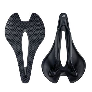 BALUGOE Carbon Fiber 3D Printed Mountain Bike Seat Cushion Comfortable Seat Saddle Seat Cushion Road