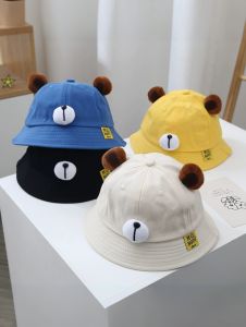 Baby Hat Spring & Fall Thin Men and Women Kids Sun Protection Sun-Shade Fisherman Hat Bucket Hat Infant K-style Net Red Sun