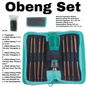 Obeng Set Presisi 16 in 1 Screwdriver Peralatan Service