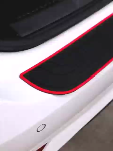 รถตัวป้องกันกันชนด้านหลังตัวป้องกันตัวป้องกันการสแตรตยางประตูฝาปิดขอบธรณีประตู แถบป้องกันทางเข้าประตูรถยนต์สำหรับรถ SUV