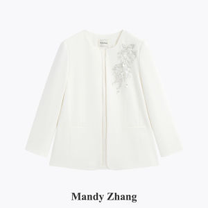 Traditional Chinese Style Heavy Embroidery Carp Beaded Blazer
