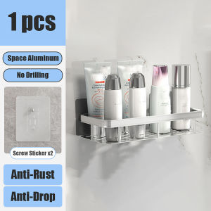 Bathroom Storage Rack No Drill Shelves Wall Mounted Corner Shelf Shower Holder For WC Shampoo Organizer Bathroom Accessories