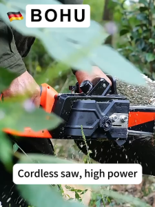 12 Inch Portable Chainsaw Rechargeable Chainsaw 888V Electric Saw Mini Chainsaw Power Saw Tools