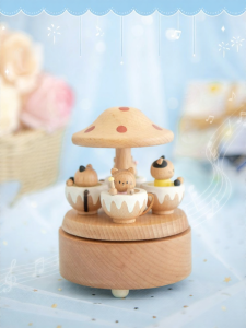 MAODETIANKONGZHICHENG | Rotating Healed Wooden Music Box