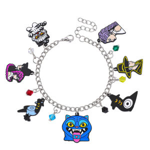 K-pop Demon Hunters Saja Boy Metal Enamel Pendant Bracelet Fashion Fan Party Gift for Friends
