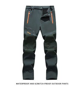 TRVLWEGO Snow Pants Hiking Camping For Men Warm Winter High Quality Walking Male Waterproof Skiing Trekking Trousers