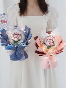 Bộ Vật Liệu Gói Hoa Hồng Giả Sáng Tạo DIY Quà Tặng Sinh Nhật Cho Bạn Gái Hoa Tươi Nhanh Nhẹn Vật Liệu Gói Hoa Nghệ Thuật