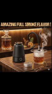 Premium Tower Electric Smoke Infuser 2500mAh Rechargeable Cocktail Smoker Gun Kit with Flexible Hose