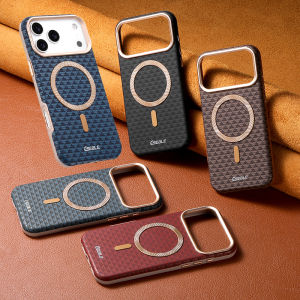 เคสโทรศัพท์สำหรับชาร์จไร้สายแบบแม่เหล็ก Magsafe สำหรับ iPhone 17 Pro Max วัสดุ TPU แบบมีกาวลายสามเหลี่ยม ป้องกันการกระแทก