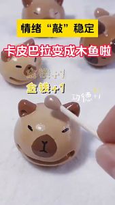 Đồ Chơi Gõ Mõ Capybara Xả Stress Giảm Căng Thẳng Ổn Định Tâm Trạng Tụng Kinh Tịnh Tâm Tích Đức Cá Gỗ