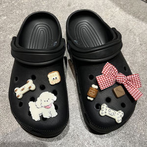 Phụ Kiện Giày Crocs Dễ Thương Có Nút Thắt Hình Chú Chó Dễ Thương Trang Trí Hoa Cho Giày Crocs Phụ Kiện Giày Trang Trí Mùa Hè