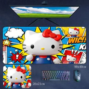 Sanrio | Creative Hello Kitty Anime Rubber Mouse Pad Multi-size Precision Edge Locking Non-slip and Dirt-resistant Mouse Pad Table Mat