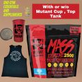 Mutant Mass Extreme 2500 6lbs. (3 FLAVORS AVAILABLE) with or w/o Top Tank. 