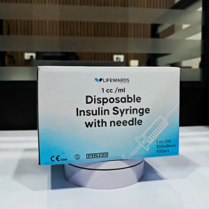 Lifewards Disposable Insulin Syringe 1cc with Needle – FDA Approved