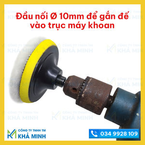 Đế chà nhám đánh bóng có trục chuyển đổi gắn vào máy khoan cầm tay