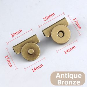Magnetic Clasp Bag Closure Invisible Strong Magnet Buckle No Sewing Required Box Bag Fastener Discreet Button Accessories