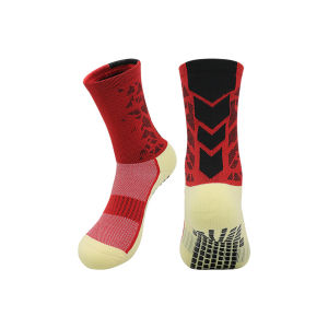 LOOGDEEL Mens Thickened Adult Football Socks Anti-Slip Durable Mid-Calf Socks for Sweat Absorption and Breathability in Sports