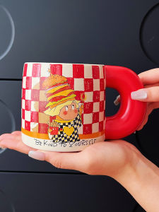 Star People Collaborative Couple Mugs Enamel Coffee Cups Gift Box Birthday Wedding Souvenir Cute Style Universal 550ml