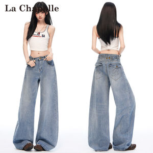 La Chapelle | Quần Jeans Đùi Rộng Thẳng Phong Cách Vintage Bằng Tre Đã Xử Lý