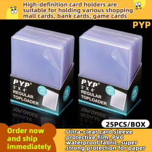 High-definition PVC card protective film Toploader For Cards 25 PCS High Clear Suitable for Pokemon Magic Yugioh Etc