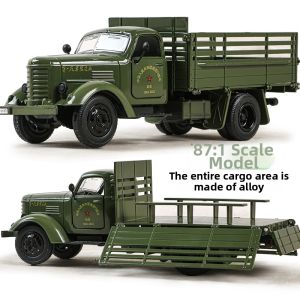 Retro Military Liberation CA10 Truck Model Sound Light Toys