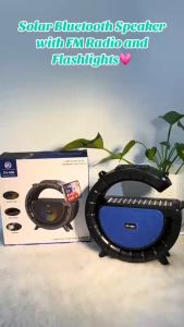 Ultimate Solar Powered Bluetooth Speaker & FM Radio with Flashlight for Outdoor Camping
