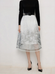 Vero Moda | Autumn Office Elegance Sailing Pattern Half Skirt