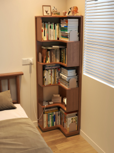 DONGMU | Solid Wood Simple Corner Bookshelf