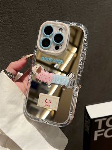 Full Cover Mirror Surface Protective Case for Apple 17Promax 15Pro 14 XS 13 12 Female Fashion 16Plus Anti-Fall Shockproof