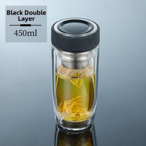 Double-layer Insulation Glass Borosilicate Heat-resistant Isolation Teacup