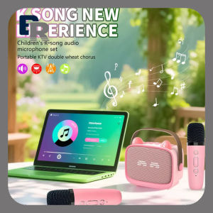 เครื่องคาราโอเกะพร้อมไมโครโฟนลำโพงบลูทูธบ้าน K-Sing ปาร์ตี้สำหรับเด็กครอบครัว