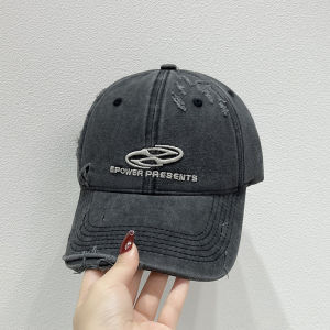 Retro Letter Embroidery Baseball Cap For Men And Women Hip Hop Denim Peaked Hats Spring Summer Outdoor Casual Sun Hats Gorras