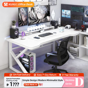 XUXU Computer Desk Modern Home Desk Student Learning Writing Desk 120cm PC Desk Gaming Tables Office Desk