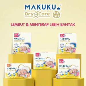 Makuku Dry Care Celana M30 L28 XL24 XXL22 Popok Bayi Celana