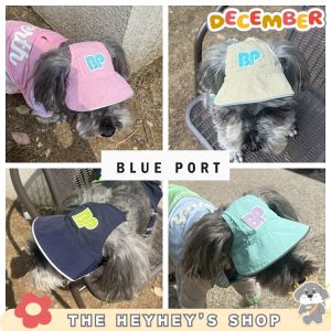หมวกกันแดด Blueport สำหรับสุนัขและแมว หมวกกันแดดแบบบาง หมวกกันแดดฤดูร้อน ทรงหูเปิด หมวกกันแดดสำหรับสุนัขขนาดเล็กและกลาง