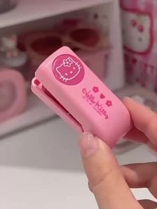 Sanrio Hello Kitty Kim Loại Embosser Kim Bấm Kawaii Notebook Tem Đồ Dùng Học Tập Quà Tặng Sinh Viên Giáng Sinh Dập Nổi