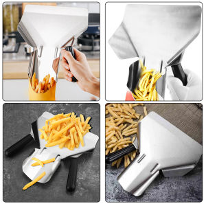 Sendok Kentang Goreng Stainless Steel Pengambil CIP Sendok